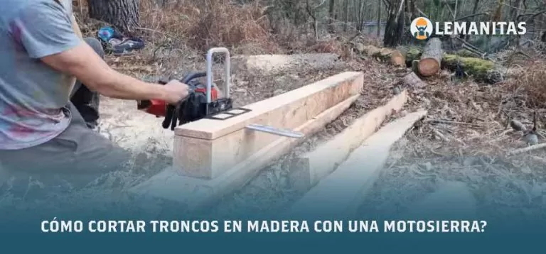 ¿Cómo Cortar Troncos en Madera Con Una Moto Sierra?