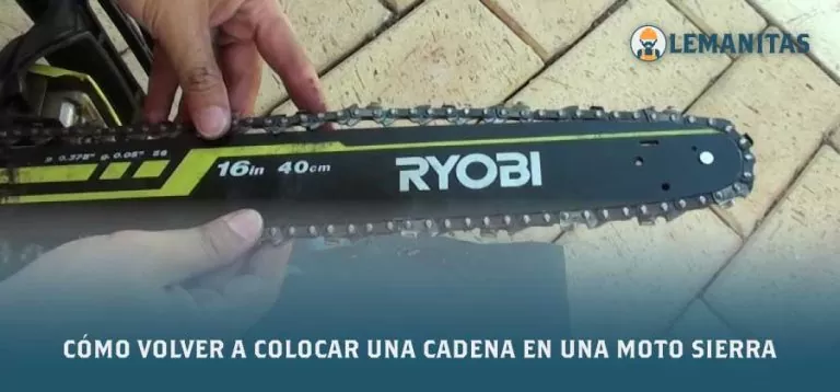 Cómo Volver a Colocar Una Cadena en Una Moto Sierra