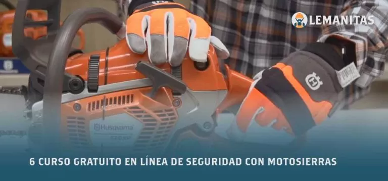 6 Curso Gratuito en Línea De Seguridad Con Motosierras